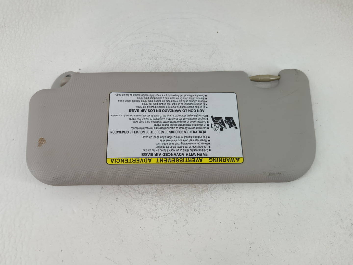 2014-2016 Toyota Corolla Sun Visor Shade Replacement Passenger Right Mirror Fits Fits 2014 2015 2016 OEM Used Auto Parts - O