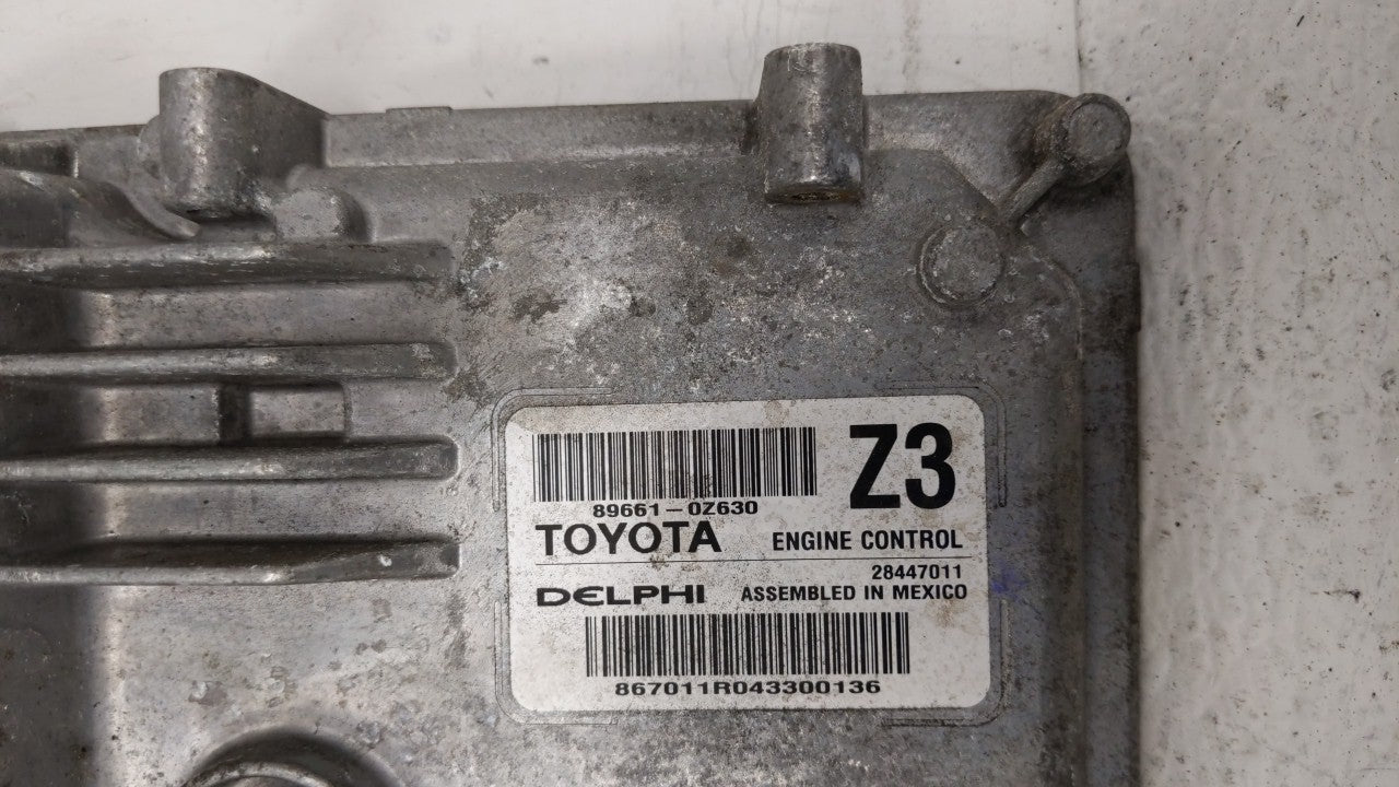 2015 Toyota Corolla PCM Engine Control Computer ECU ECM PCU OEM P/N:89661-0Z630 Fits OEM Used Auto Parts - Oemusedautoparts1