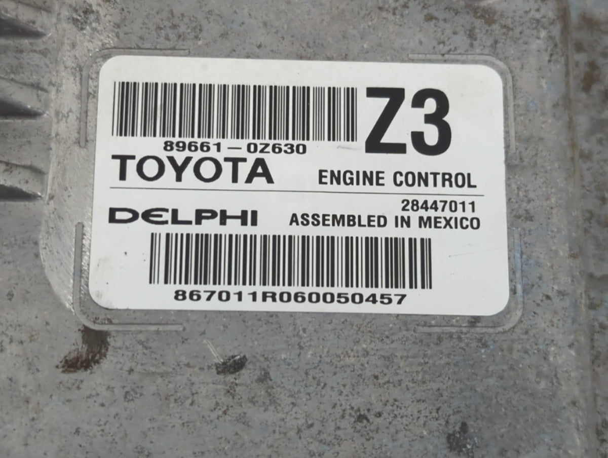 2015-2016 Toyota Corolla PCM Engine Control Computer ECU ECM PCU OEM P/N:89661-0Z630 Fits 2015 2016 OEM Used Auto Parts - Oe