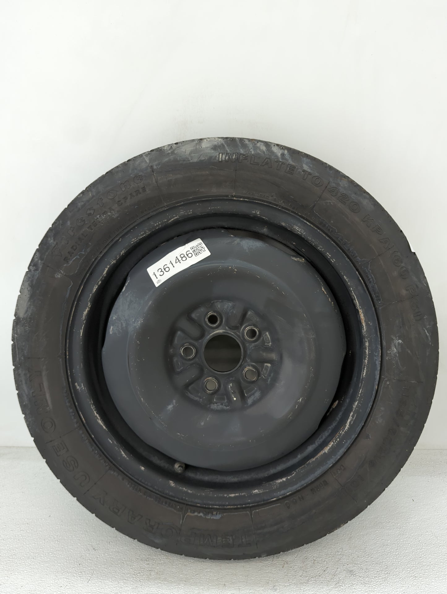 2003-2020 Toyota Corolla Spare Donut Tire Wheel Rim Oem - Oemusedautoparts1.com