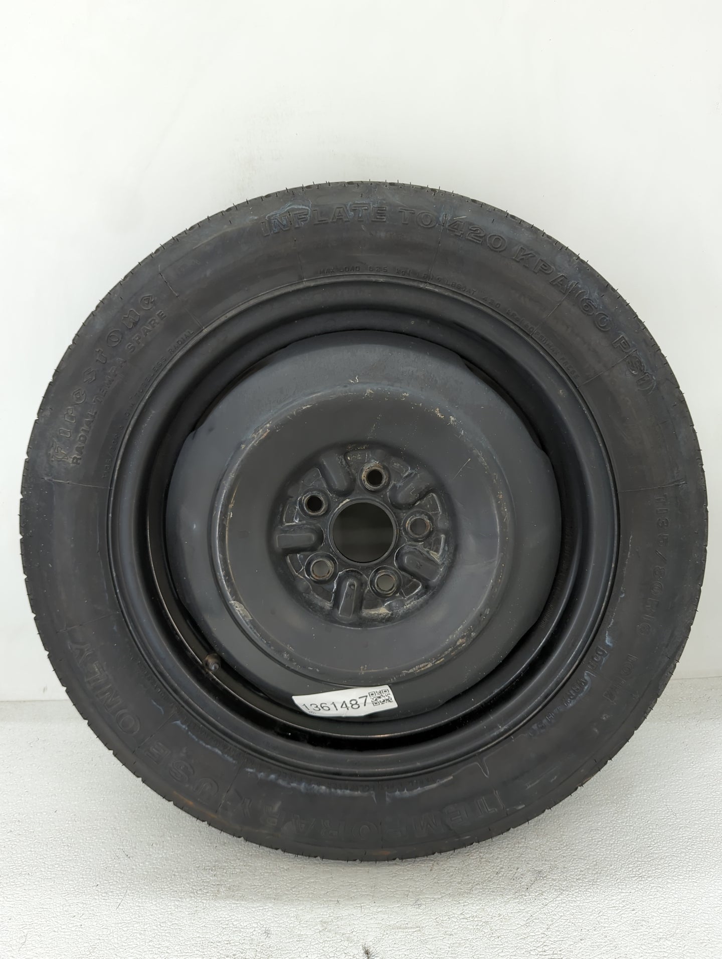 2003-2020 Toyota Corolla Spare Donut Tire Wheel Rim Oem - Oemusedautoparts1.com