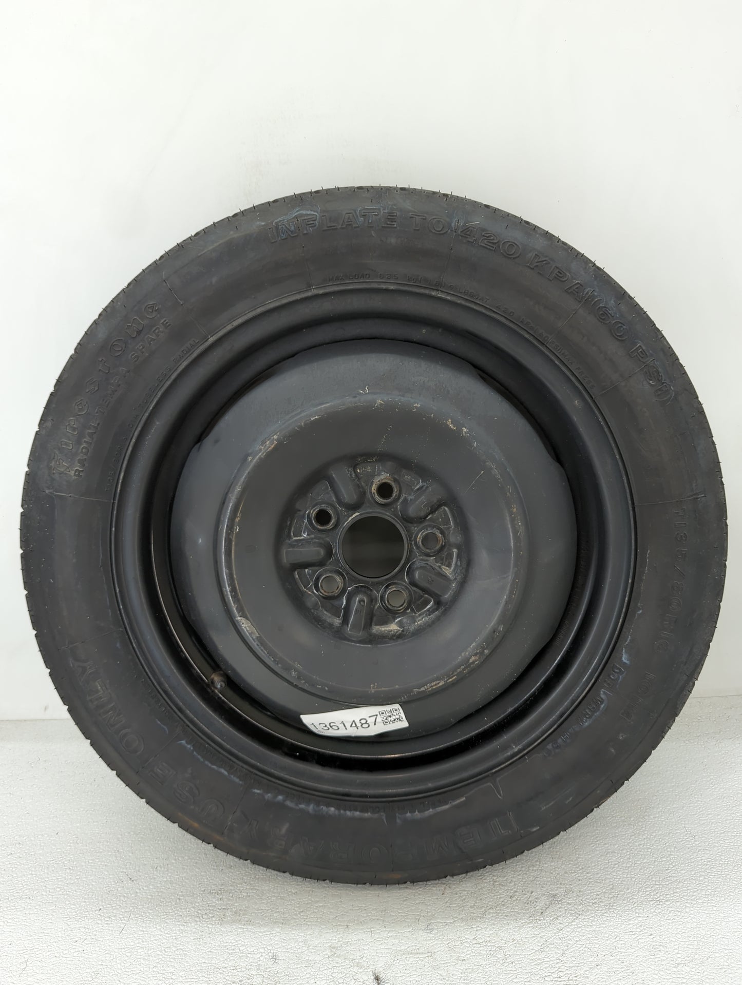 2003-2020 Toyota Corolla Spare Donut Tire Wheel Rim Oem - Oemusedautoparts1.com