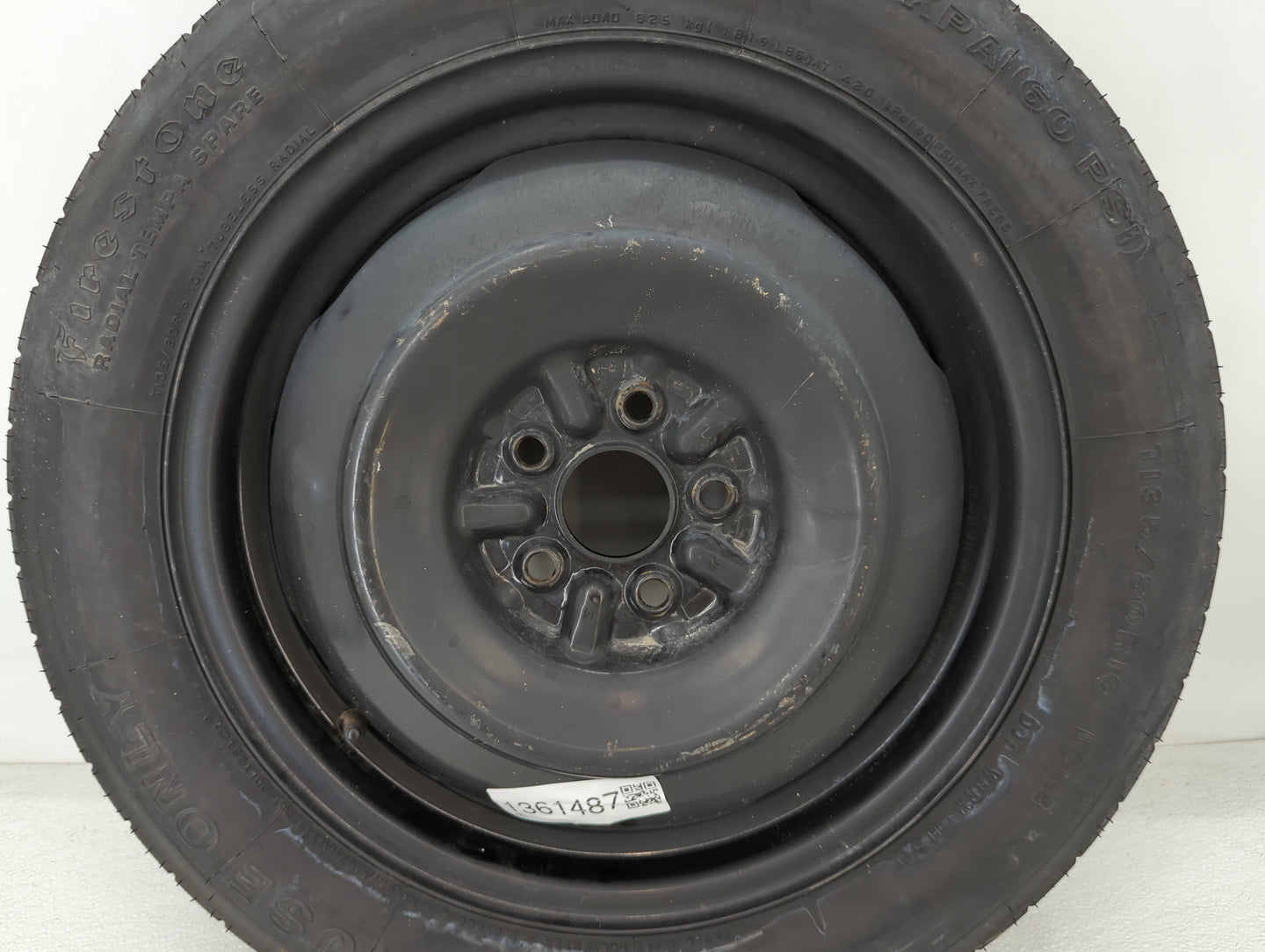 2003-2020 Toyota Corolla Spare Donut Tire Wheel Rim Oem - Oemusedautoparts1.com