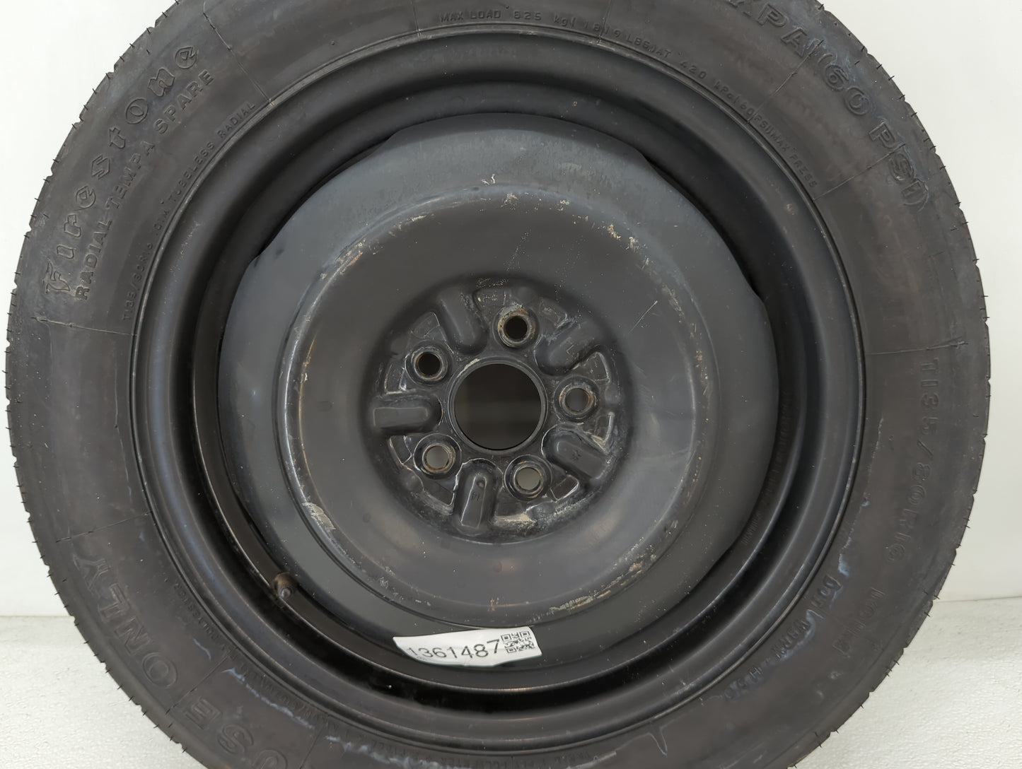 2003-2020 Toyota Corolla Spare Donut Tire Wheel Rim Oem - Oemusedautoparts1.com