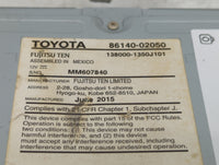 2014-2016 Toyota Corolla Radio AM FM Cd Player Receiver Replacement P/N:86140-02050 Fits Fits 2014 2015 2016 OEM Used Auto P