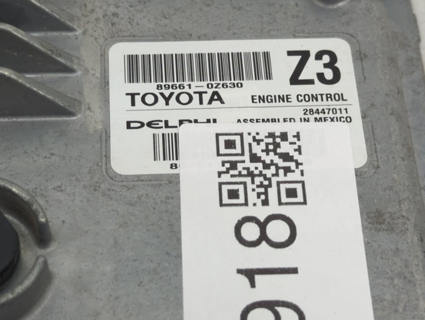 2015 Toyota Corolla PCM Engine Control Computer ECU ECM PCU OEM P/N:89661-0Z630 Fits OEM Used Auto Parts - Oemusedautoparts1