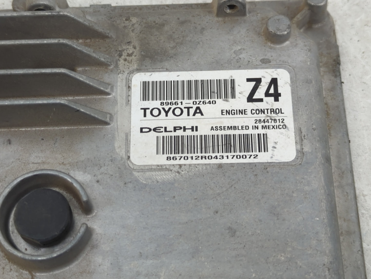 2015-2016 Toyota Corolla PCM Engine Control Computer ECU ECM PCU OEM P/N:89661-0Z640 Fits Fits 2015 2016 OEM Used Auto Parts