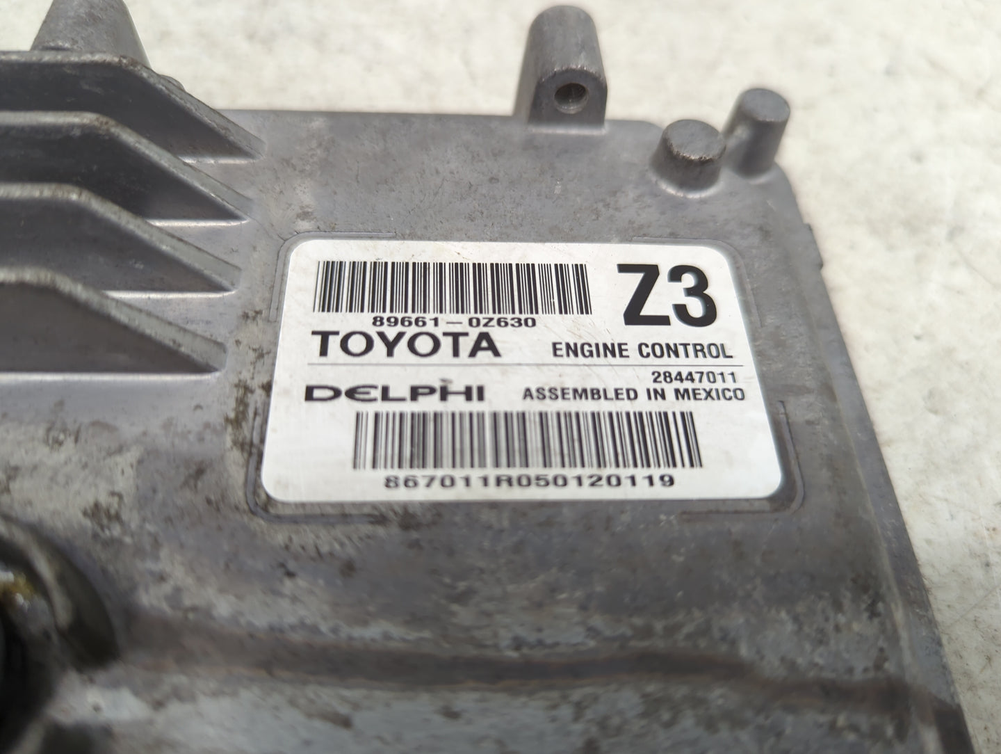 2015-2016 Toyota Corolla PCM Engine Control Computer ECU ECM PCU OEM P/N:89661-0Z630 Fits Fits 2015 2016 OEM Used Auto Parts