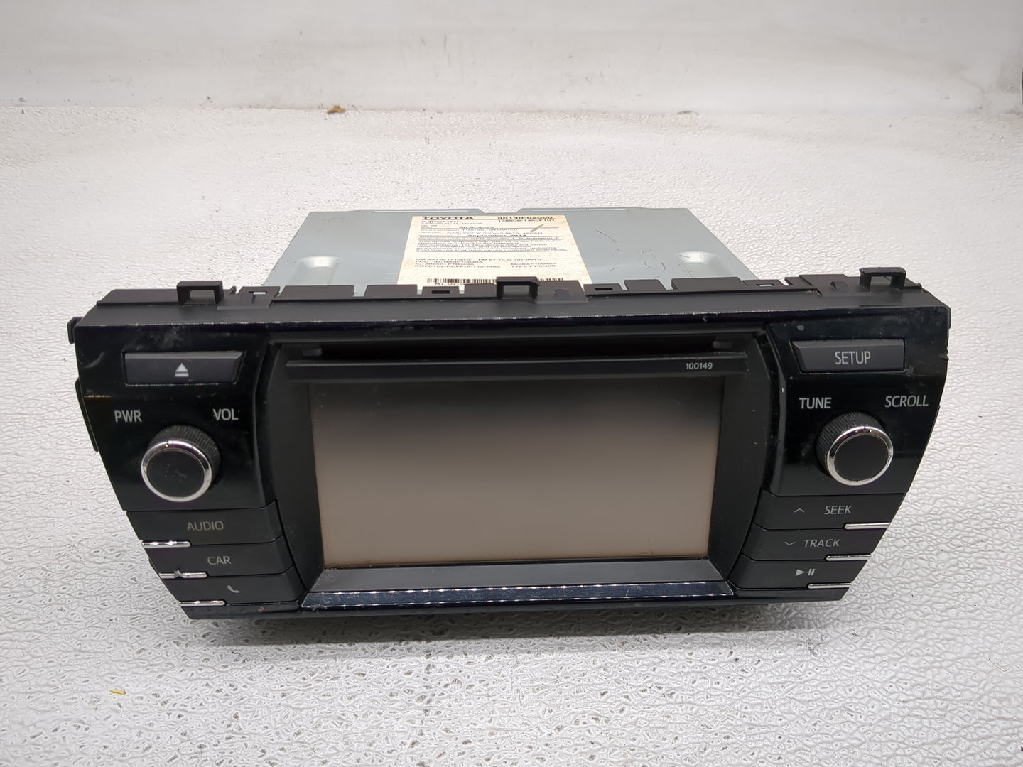 2014-2016 Toyota Corolla Radio AM FM Cd Player Receiver Replacement P/N:86140-02050 Fits Fits 2014 2015 2016 OEM Used Auto P