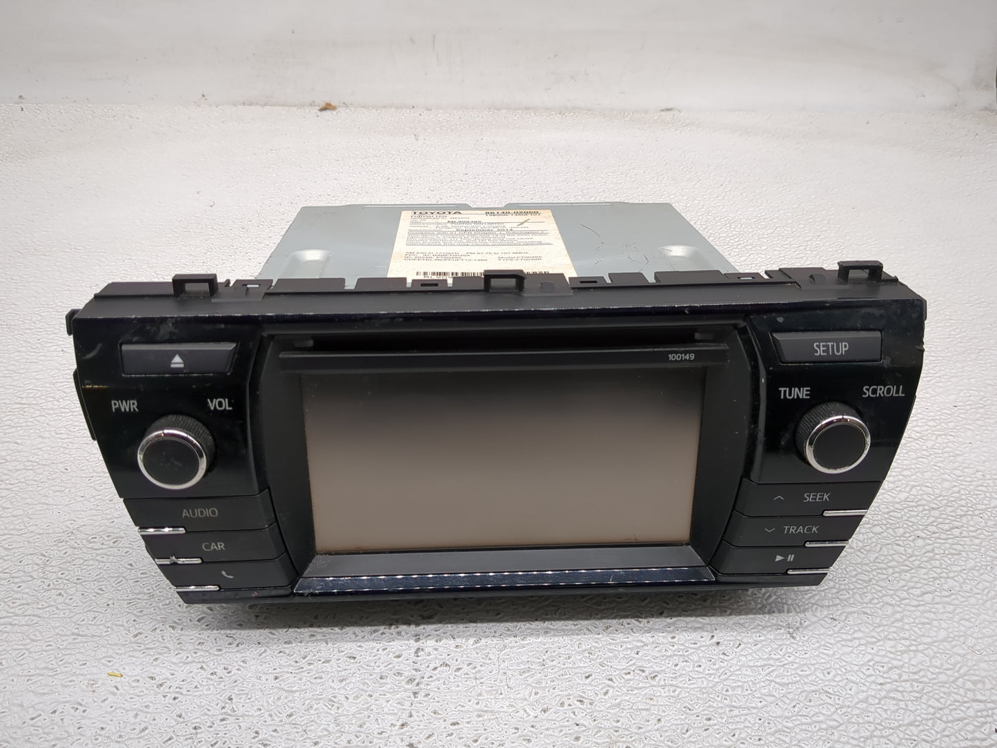 2014-2016 Toyota Corolla Radio AM FM Cd Player Receiver Replacement P/N:86140-02050 Fits Fits 2014 2015 2016 OEM Used Auto P