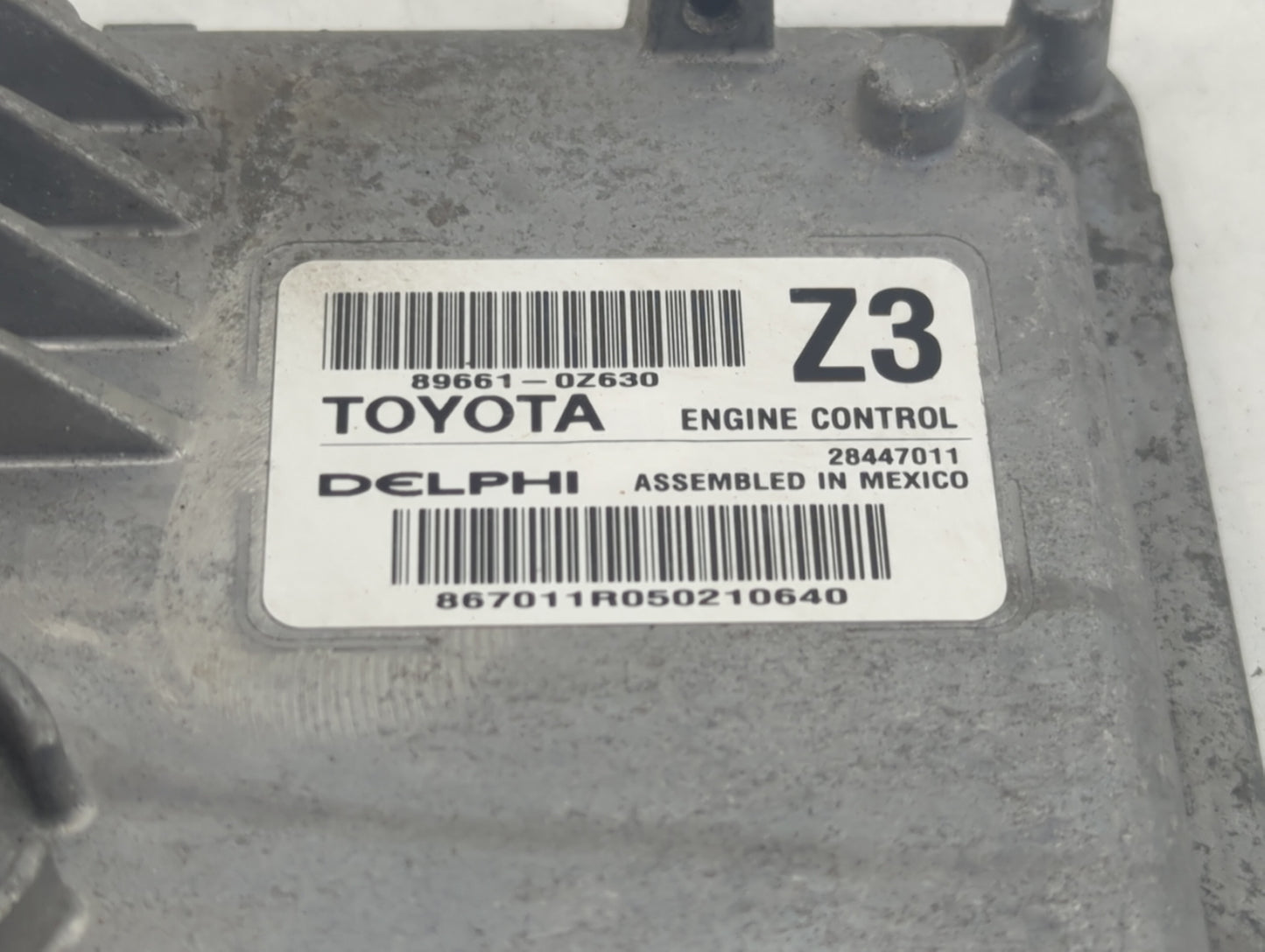 2015-2016 Toyota Corolla PCM Engine Control Computer ECU ECM PCU OEM P/N:89661-0Z630 28447011 Fits Fits 2015 2016 OEM Used A