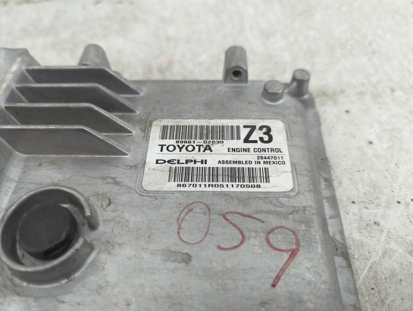 2015-2016 Toyota Corolla PCM Engine Control Computer ECU ECM PCU OEM P/N:89661-0Z630 Fits Fits 2015 2016 OEM Used Auto Parts