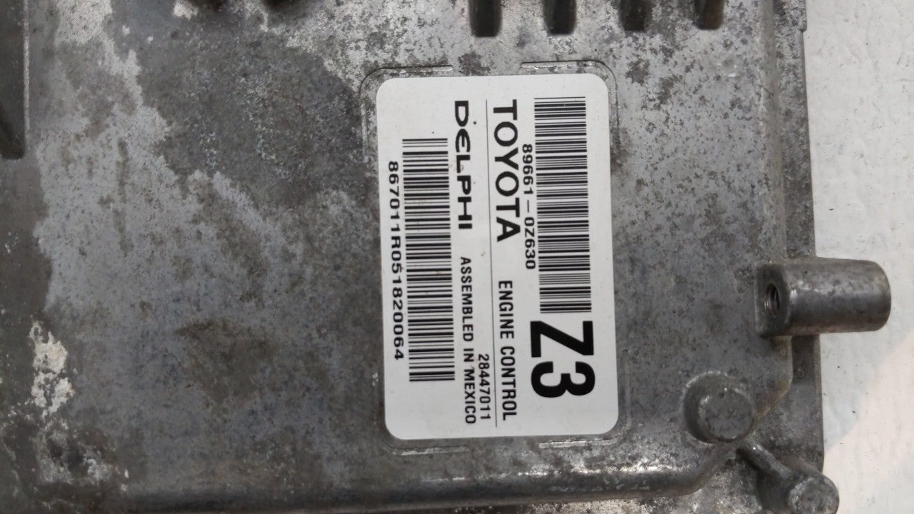 2015 Toyota Corolla PCM Engine Control Computer ECU ECM PCU OEM P/N:89661-0Z630 Fits OEM Used Auto Parts - Oemusedautoparts1