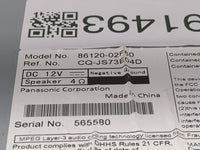 2014-2016 Toyota Corolla Radio AM FM Cd Player Receiver Replacement P/N:86120-02F60 CQ-JS73E04D Fits Fits 2014 2015 2016 OEM