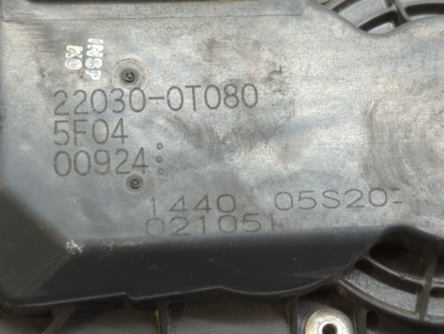 2011-2018 Toyota Corolla Throttle Body P/N:22030-0T080 Fits Fits 2011 2012 2013 2014 2015 2016 2017 2018 OEM Used Auto Parts