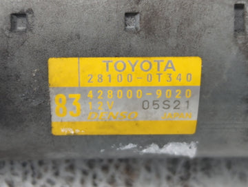 2015-2022 Toyota Corolla Car Starter Motor Solenoid OEM P/N:28100-0T340 Fits Fits 2015 2016 2017 2018 2019 2020 2021 2022 OEM Used Auto Parts