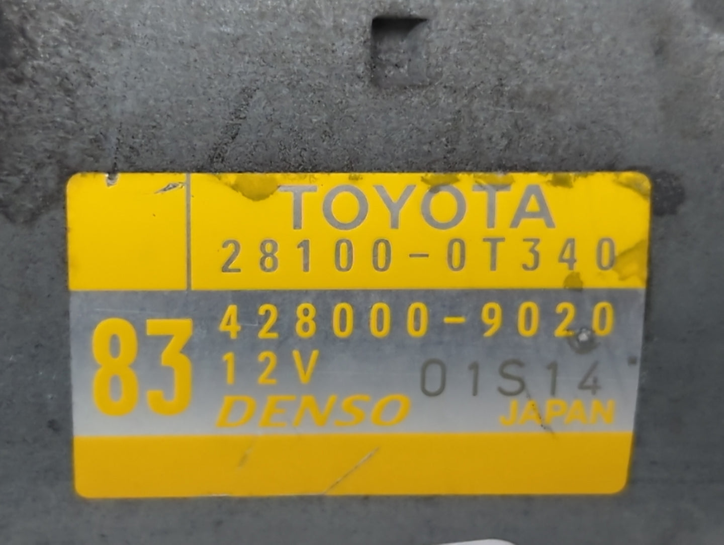 2015-2022 Toyota Corolla Car Starter Motor Solenoid OEM P/N:428000-9020 28100-0T340 Fits OEM Used Auto Parts - Oemusedautopa