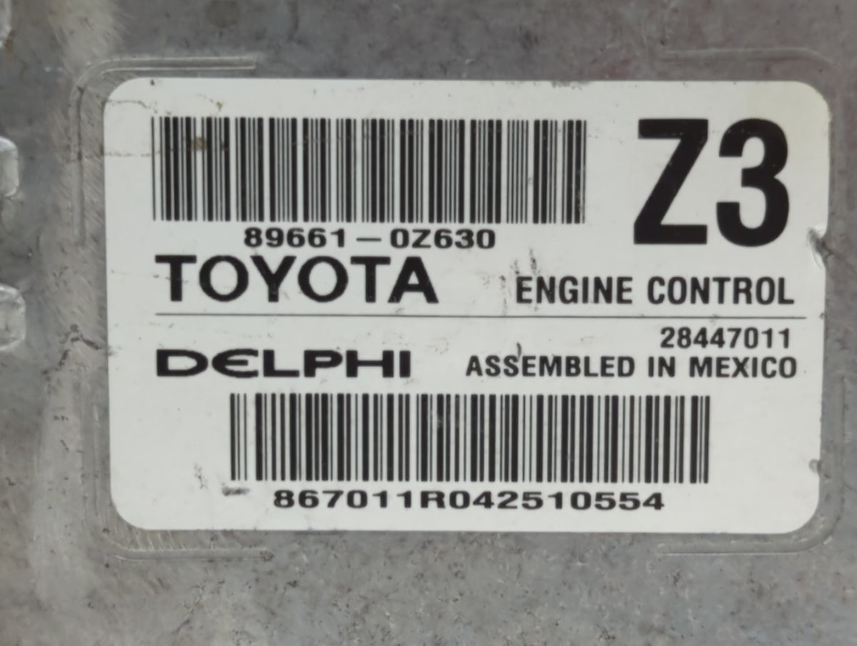 2015 Toyota Corolla PCM Engine Control Computer ECU ECM PCU OEM P/N:89661-0Z630 89661-0Z640 OEM Used Auto Parts - Oemusedaut