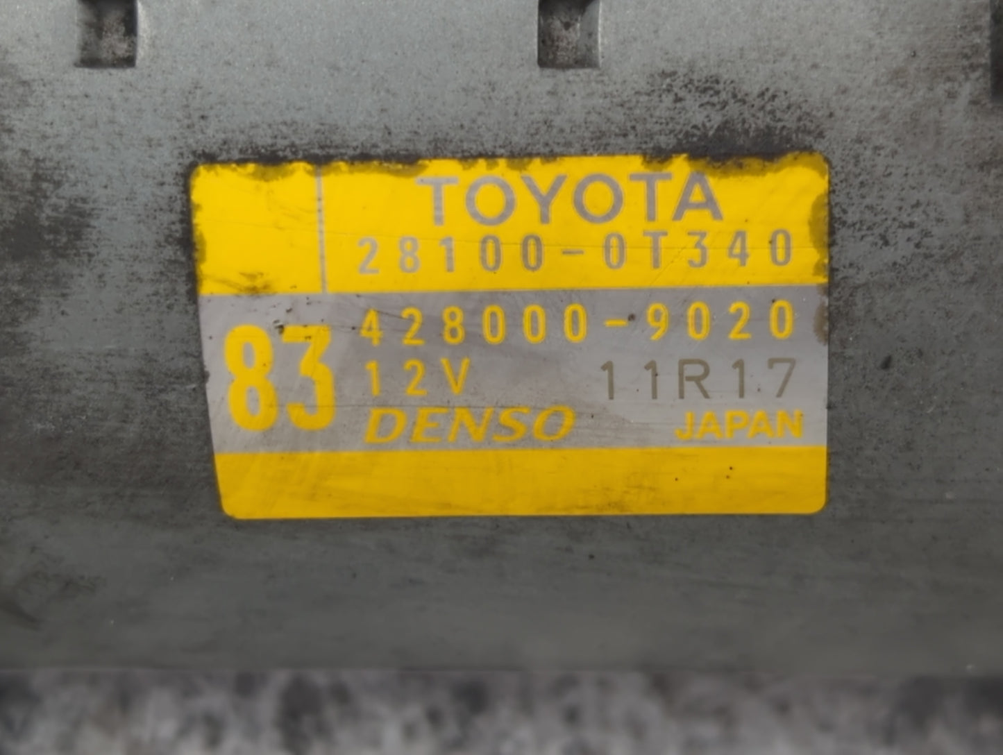 2015-2022 Toyota Corolla Car Starter Motor Solenoid OEM P/N:428000-9020 28100-0T340 Fits OEM Used Auto Parts - Oemusedautopa