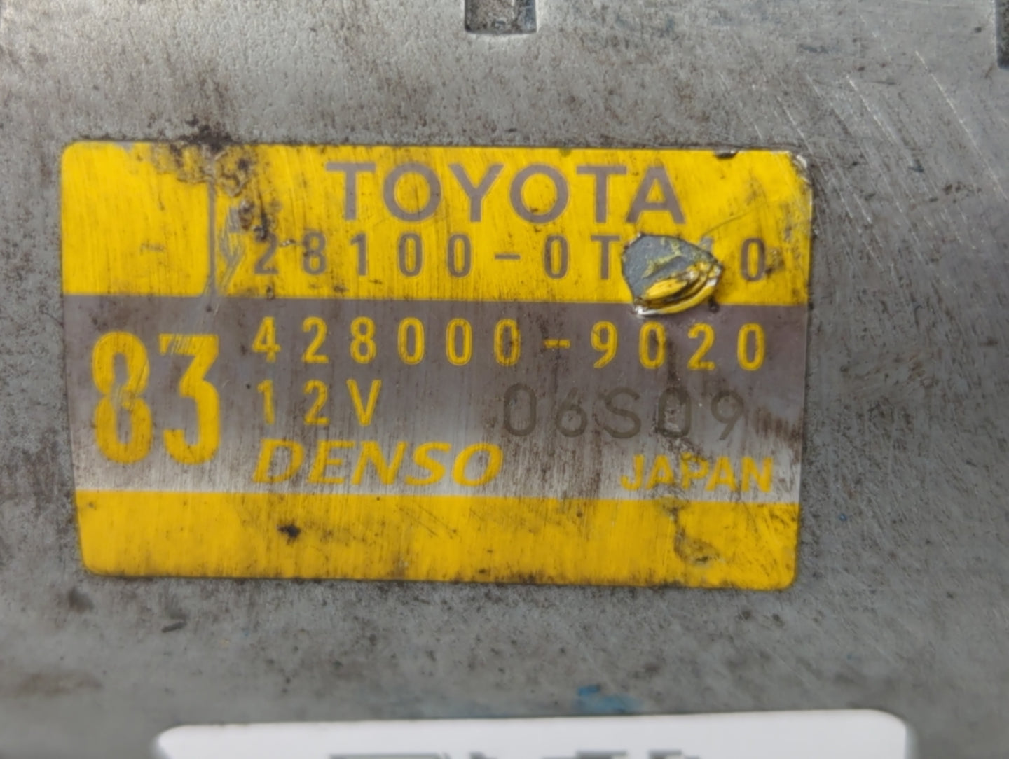 2015-2022 Toyota Corolla Car Starter Motor Solenoid OEM P/N:28100-0T340 428000-9020 Fits OEM Used Auto Parts - Oemusedautopa