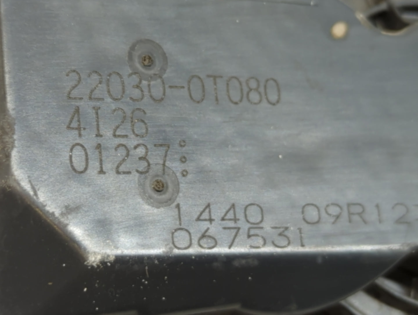 2011-2019 Toyota Corolla Throttle Body P/N:22030-0T080 Fits Fits 2011 2012 2013 2014 2015 2016 2017 2018 2019 OEM Used Auto 