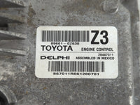 2015-2016 Toyota Corolla PCM Engine Control Computer ECU ECM PCU OEM P/N:89661-0Z630 Fits Fits 2015 2016 OEM Used Auto Parts