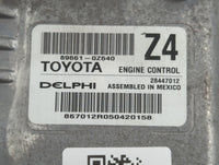 2015 Toyota Corolla PCM Engine Control Computer ECU ECM PCU OEM P/N:89661-0Z640 Fits OEM Used Auto Parts - Oemusedautoparts1