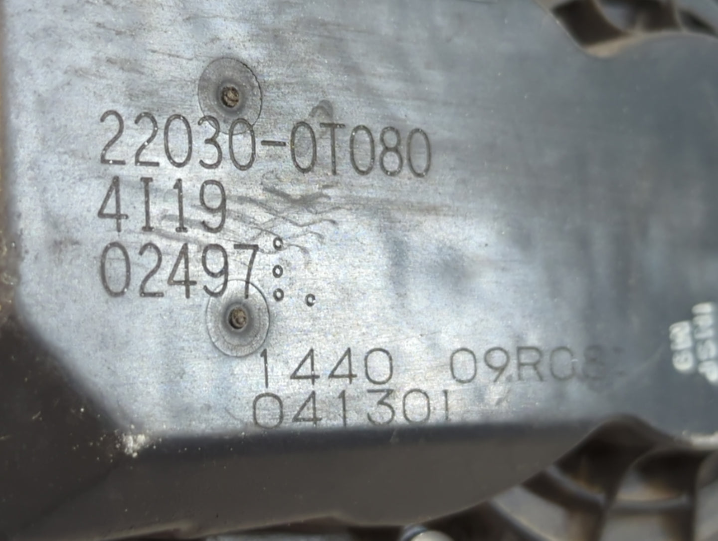 2011-2019 Toyota Corolla Throttle Body P/N:22030-0T080 Fits Fits 2011 2012 2013 2014 2015 2016 2017 2018 2019 OEM Used Auto 