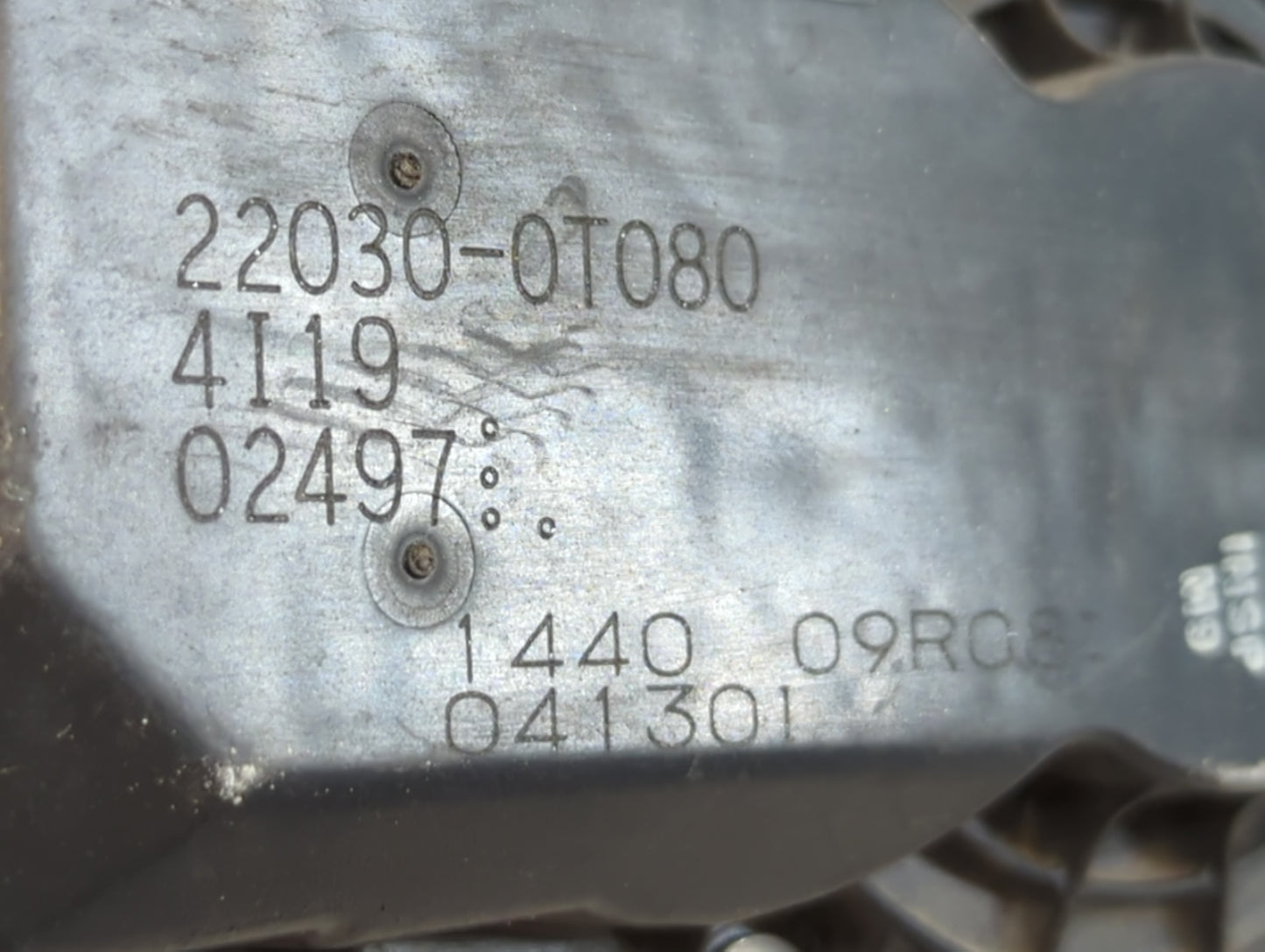 2011-2019 Toyota Corolla Throttle Body P/N:22030-0T080 Fits Fits 2011 2012 2013 2014 2015 2016 2017 2018 2019 OEM Used Auto 