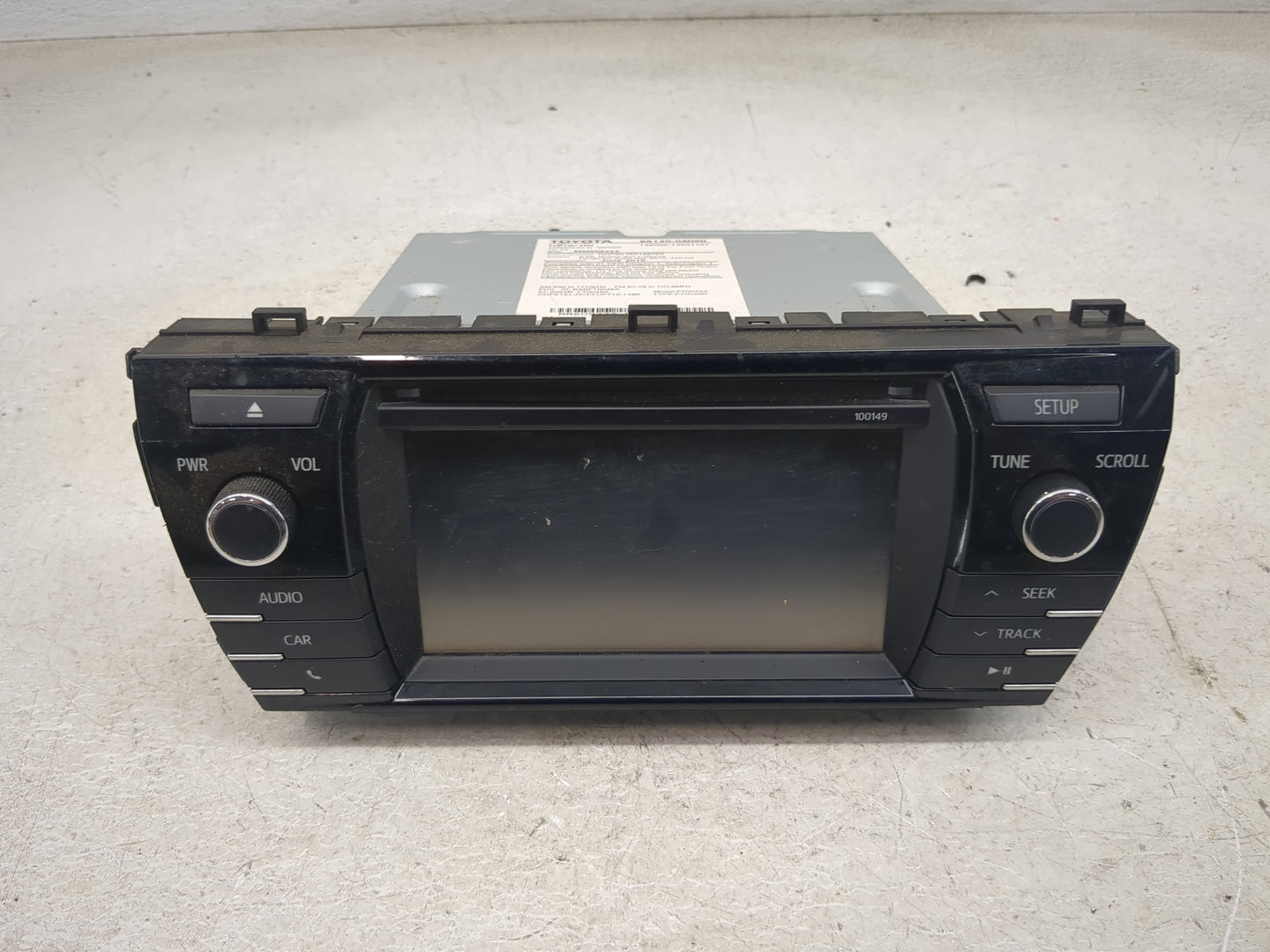 2015 Toyota Corolla Radio AM FM Cd Player Receiver Replacement P/N:86140-02050 138000-1350J101, MM609223 Fits Fits 2014 2016