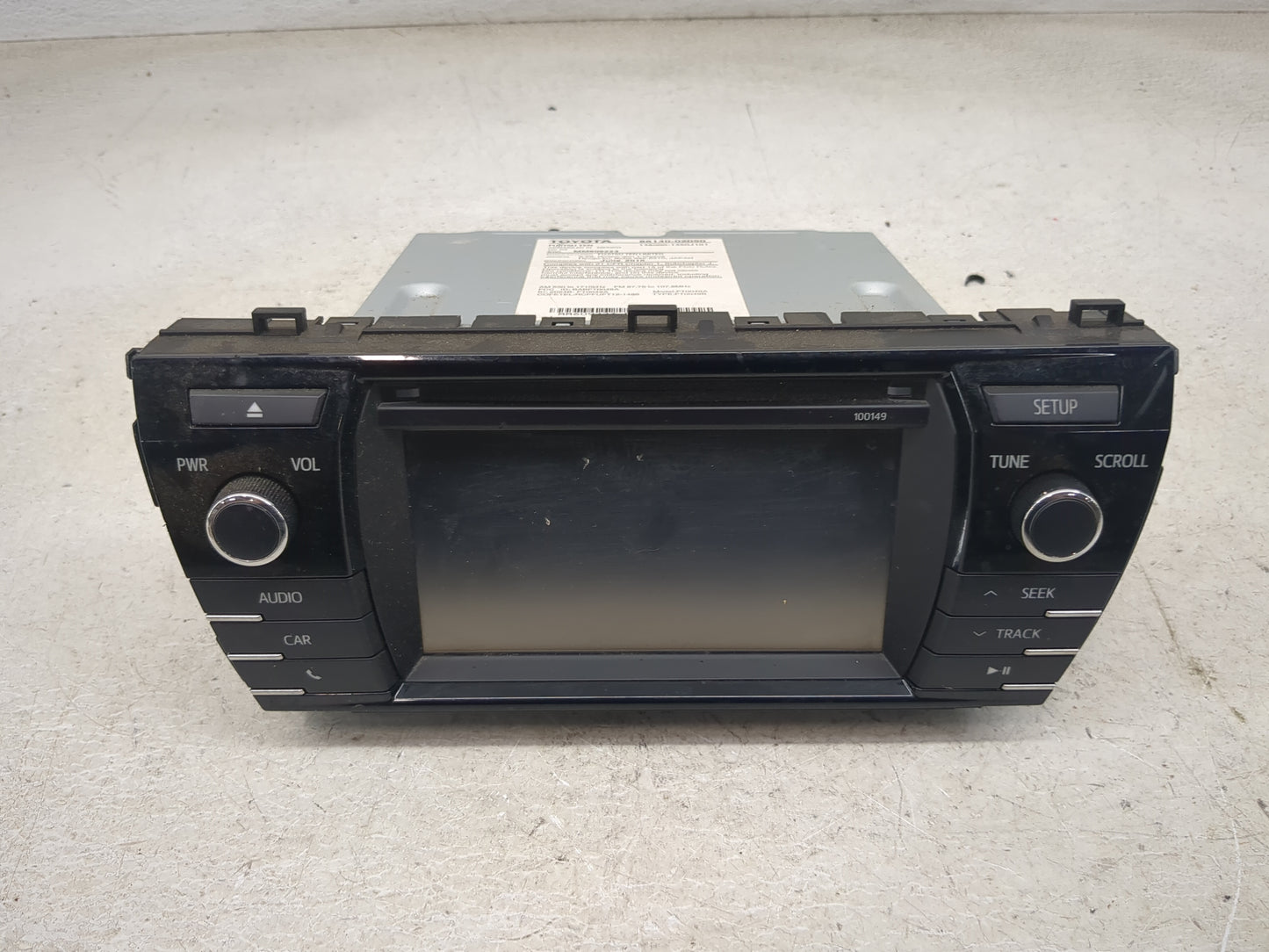 2015 Toyota Corolla Radio AM FM Cd Player Receiver Replacement P/N:86140-02050 138000-1350J101, MM609223 Fits Fits 2014 2016