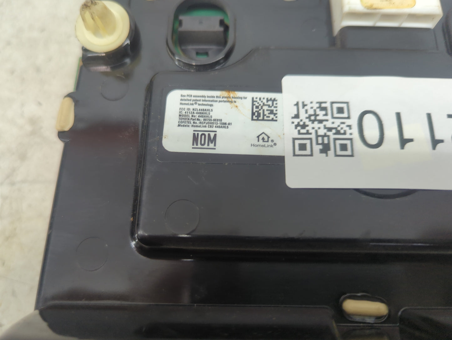 2015 Toyota Highlander Overhead Roof Console Tan - Oemusedautoparts1.com