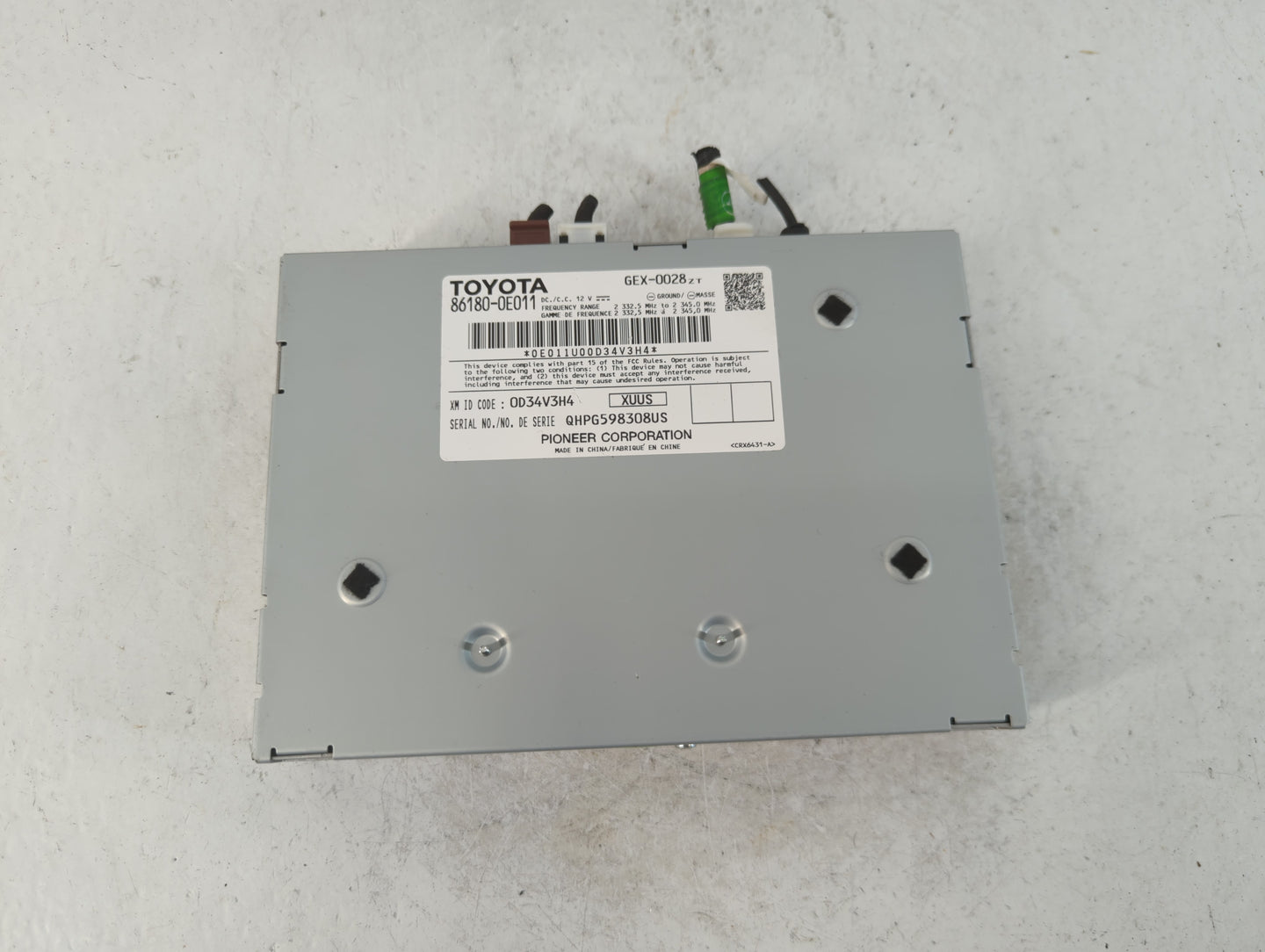2014-2019 Toyota Highlander Radio AM FM Cd Player Receiver Replacement P/N:860180-0E011 Fits OEM Used Auto Parts - Oemusedau