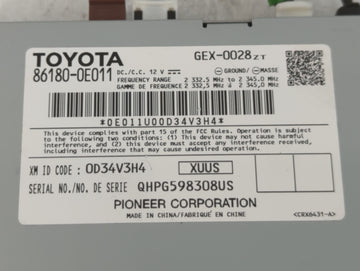 2014-2019 Toyota Highlander Radio AM FM Cd Player Receiver Replacement P/N:860180-0E011 Fits OEM Used Auto Parts