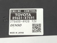 2015 Toyota Prius PCM Engine Control Computer ECU ECM PCU OEM P/N:89661-47591 Fits OEM Used Auto Parts - Oemusedautoparts1.c