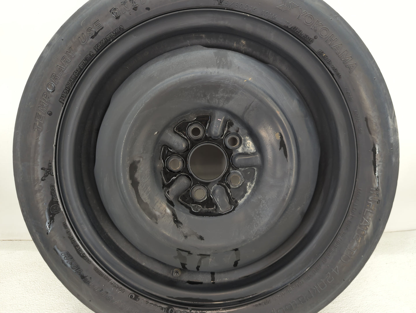 2004-2015 Toyota Prius Spare Donut Tire Wheel Rim Oem - Oemusedautoparts1.com