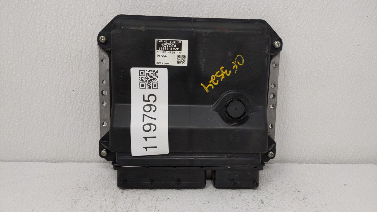 2015 Toyota Prius PCM Engine Control Computer ECU ECM PCU OEM P/N:89661-47591 Fits OEM Used Auto Parts - Oemusedautoparts1.c