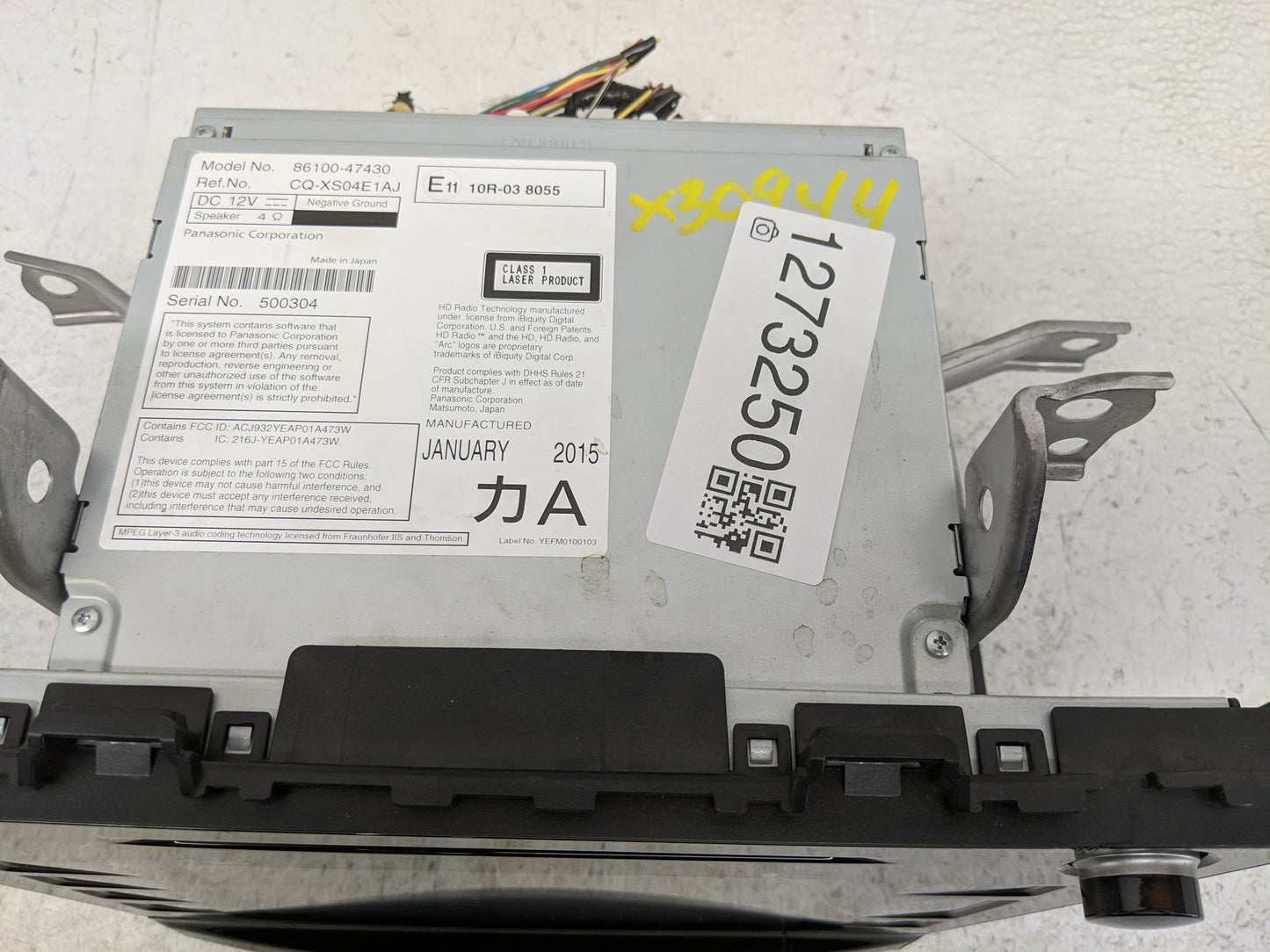 2015-2016 Toyota Prius Radio AM FM Cd Player Receiver Replacement Fits Fits 2015 2016 OEM Used Auto Parts - Oemusedautoparts
