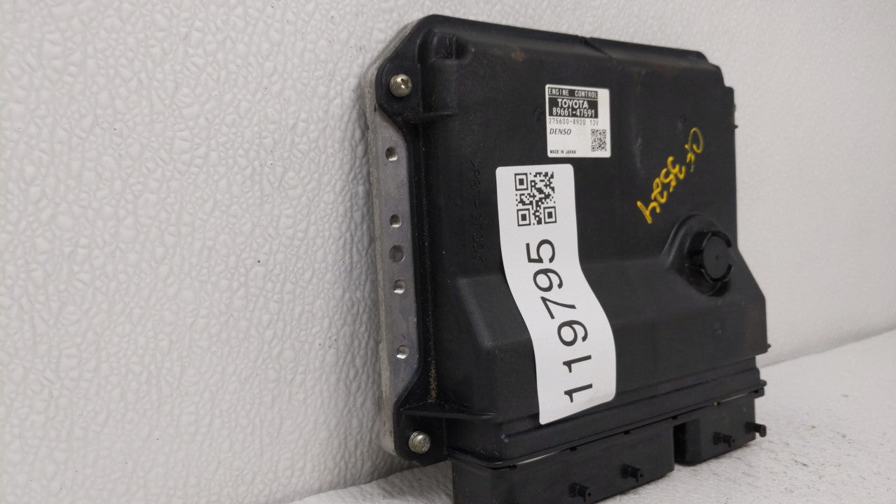 2015 Toyota Prius PCM Engine Control Computer ECU ECM PCU OEM P/N:89661-47591 Fits OEM Used Auto Parts - Oemusedautoparts1.c