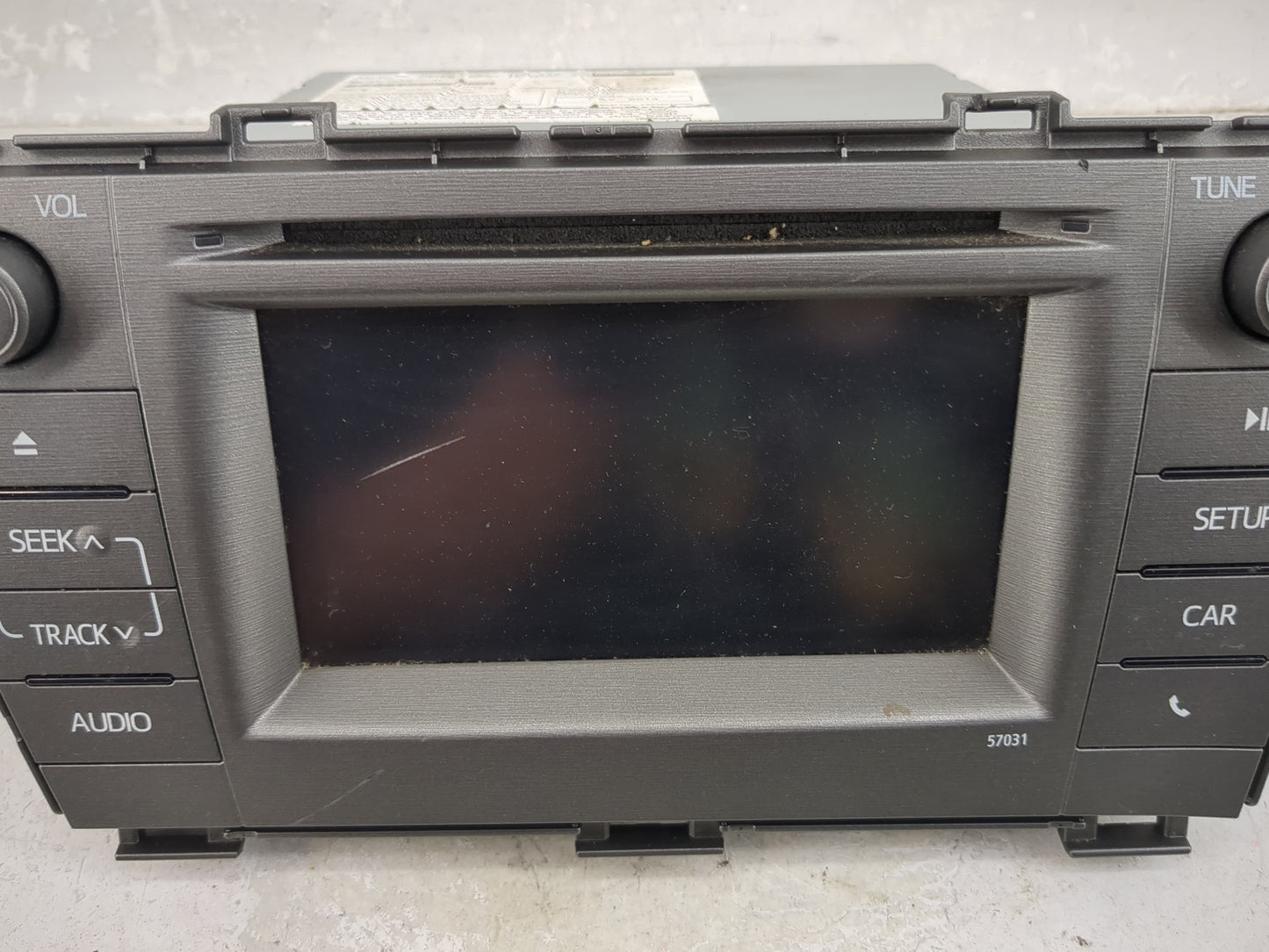 2012-2015 Toyota Prius Radio AM FM Cd Player Receiver Replacement P/N:57031 Fits Fits 2012 2013 2014 2015 OEM Used Auto Part