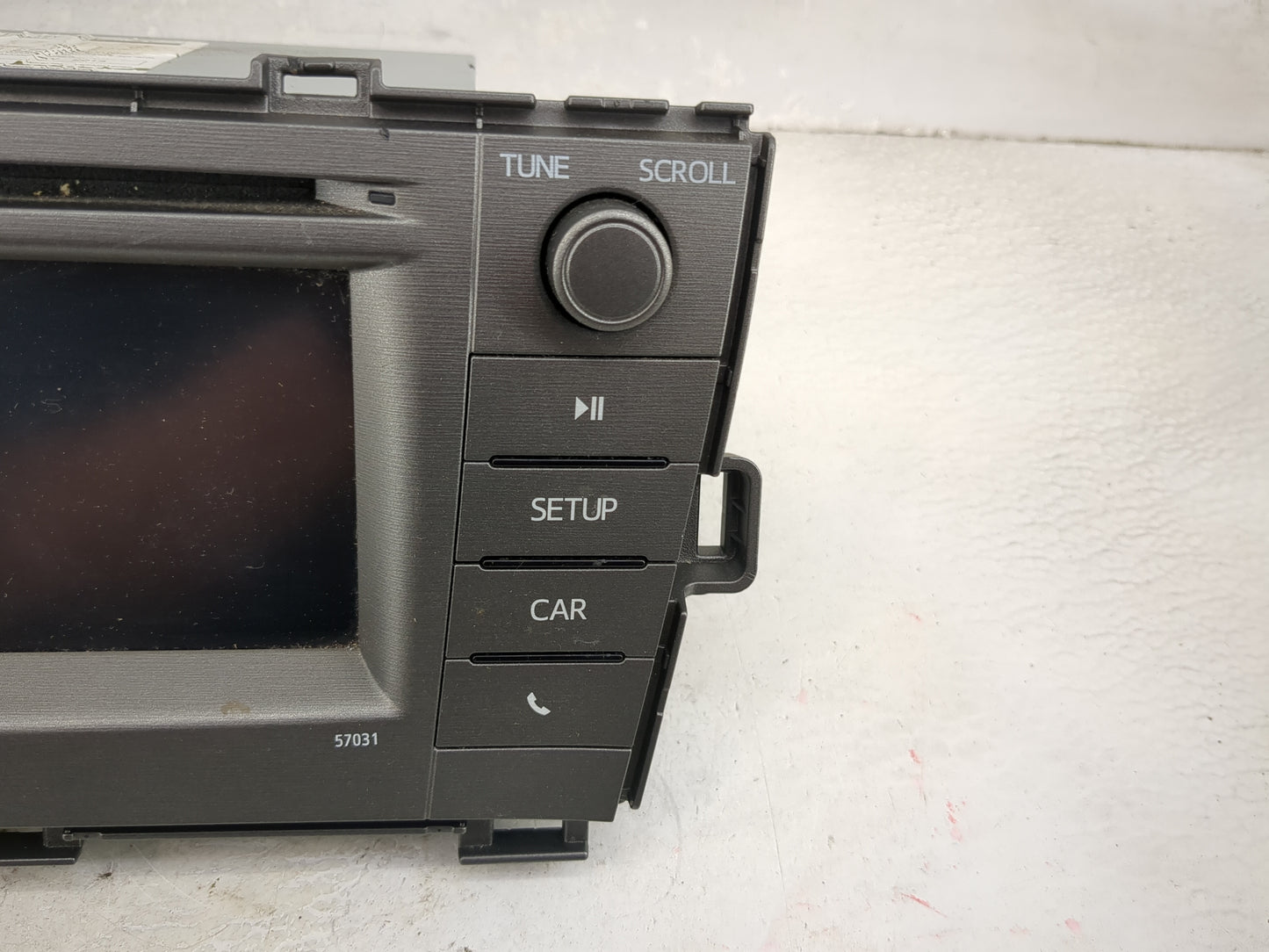 2012-2015 Toyota Prius Radio AM FM Cd Player Receiver Replacement P/N:57031 Fits Fits 2012 2013 2014 2015 OEM Used Auto Part