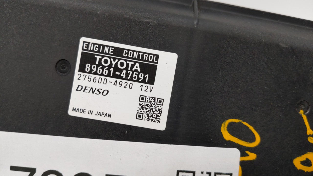 2015 Toyota Prius PCM Engine Control Computer ECU ECM PCU OEM P/N:89661-47590 89661-47591 Fits OEM Used Auto Parts - Oemused