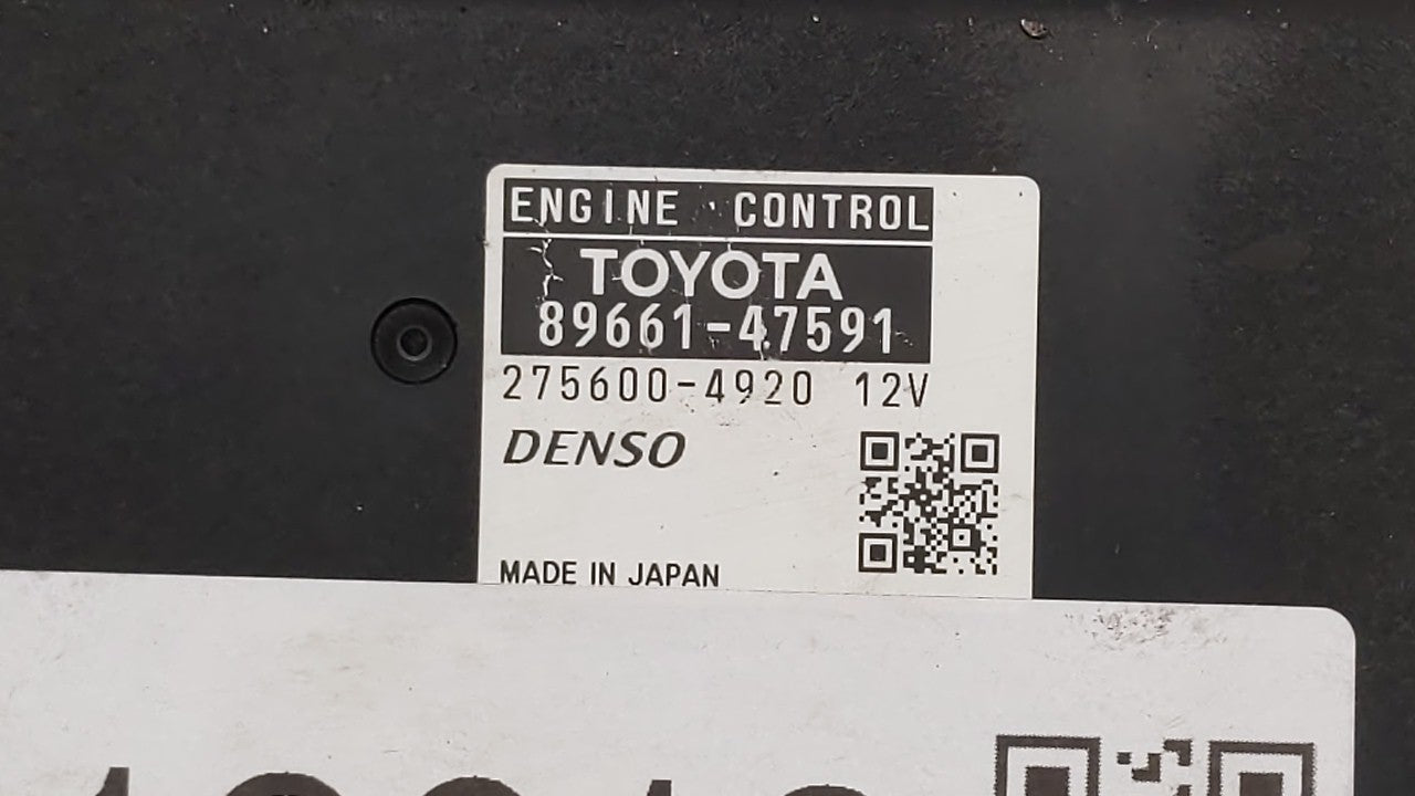 2015 Toyota Prius PCM Engine Control Computer ECU ECM PCU OEM P/N:89661-47590 89661-47591 Fits OEM Used Auto Parts - Oemused
