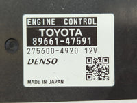 2015 Toyota Prius PCM Engine Control Computer ECU ECM PCU OEM P/N:89661-47590 89661-47591 Fits OEM Used Auto Parts - Oemused