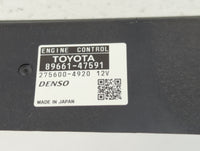 2015 Toyota Prius PCM Engine Control Computer ECU ECM PCU OEM P/N:89661-47590 89661-47591 Fits OEM Used Auto Parts - Oemused