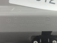 2015 Toyota Prius Overhead Roof Console - Oemusedautoparts1.com