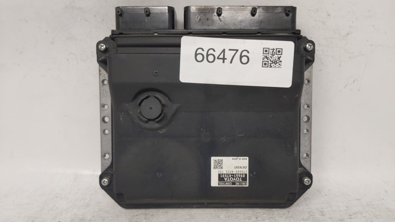 2015 Toyota Prius PCM Engine Control Computer ECU ECM PCU OEM P/N:89661-47591 Fits OEM Used Auto Parts - Oemusedautoparts1.c