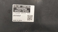 2015 Toyota Prius PCM Engine Control Computer ECU ECM PCU OEM P/N:89661-47591 Fits OEM Used Auto Parts - Oemusedautoparts1.c