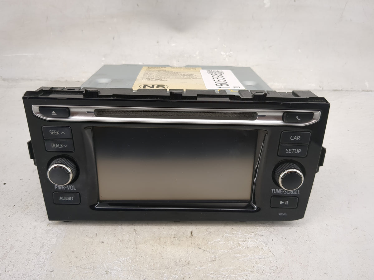 2015 Toyota Prius C Radio AM FM Cd Player Receiver Replacement P/N:86140-52320 138000-8030E101 Fits OEM Used Auto Parts - Oe