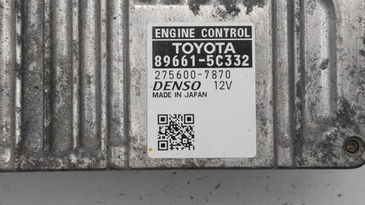 2015 Toyota Prius C PCM Engine Control Computer ECU ECM PCU OEM P/N:89661-5C332 Fits OEM Used Auto Parts - Oemusedautoparts1